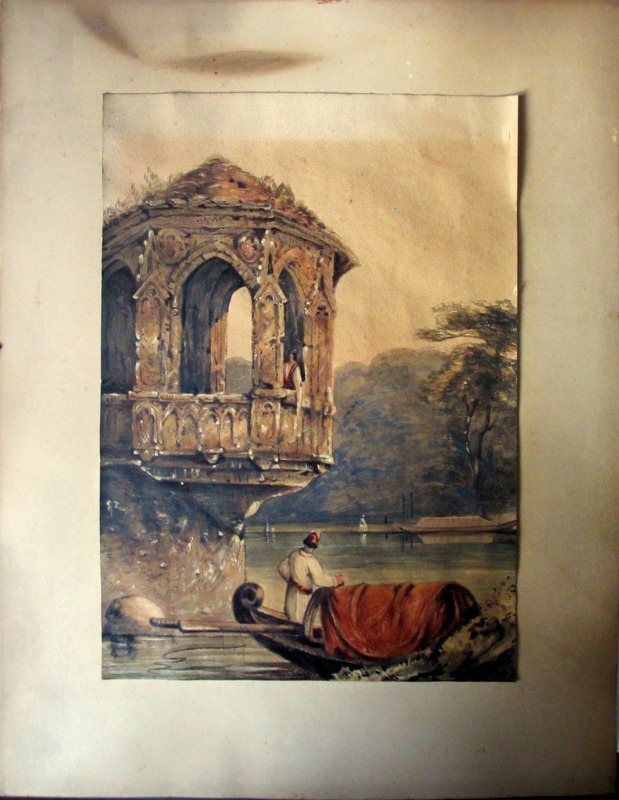 Venetian Lagoon, watercolour, 1853.