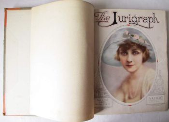 The Jurigraph, Illustrated Monthly, March 1922 - July 1923, bound volume.