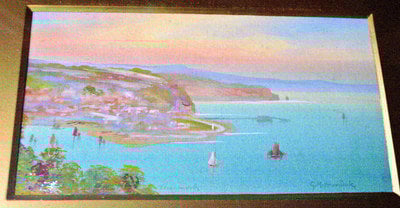 TEIGNMOUTH WATERCOLOUR ON PAPER FRAMED AND GLAZED SIGNED G.M.AVONDALE c191