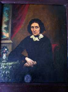 PORTRAIT STUDY OF A SEATED LADY OIL ON CANVAS SIGNED DATED OCT 1861 FRAMED.