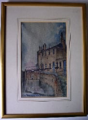 Canal Rise from Dudley Road Birmingham by Laurence Hayfield dated 1985.