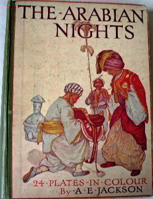 The Arabian Nights, with 24 colour plates by A.E. Jackson. 1920. SOLD.