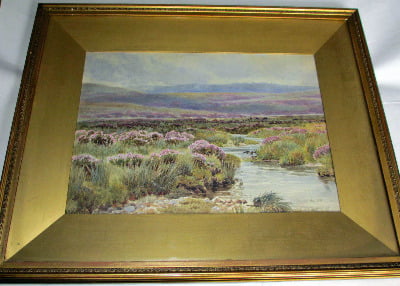 Dartmoor landscape near Chagford, signed W.S. Morrish, 1891. SOLD 20.01.2