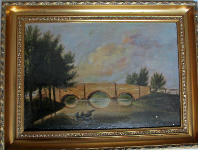 Packhorse Bridge (aka Sheepwash Bridge) at Ashford-in-the-Water, Bakewell,