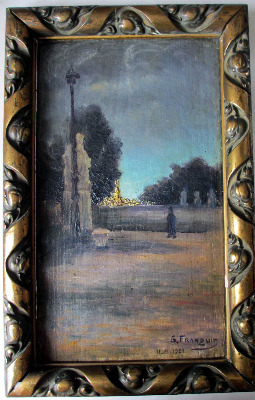 Remembrance Day 11.11.1929, oil on board, signed G. Franquin.