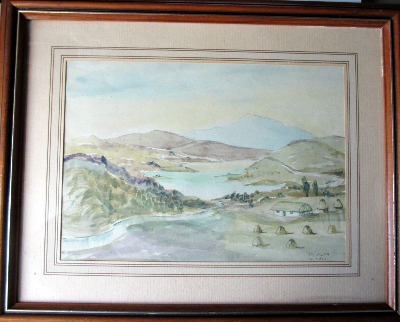 Near Portree, Isle of Skye, Scotland, signed H.R. Wilson, watercolour on pa