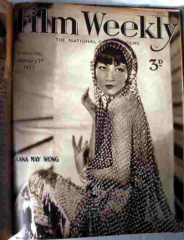 The Film Weekly Magazine Sat. Oct 3 1931 to Sat Jan 9 1932 bound volume.