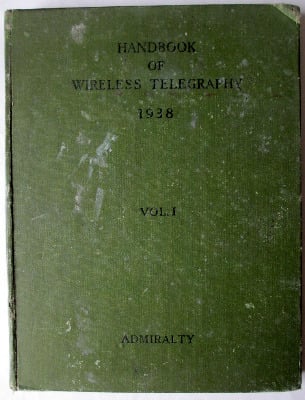Admiralty Handbook of Wireless Telegraphy, Vol. I, H.M.S.O. 1938, Reprint e