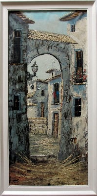 Algeciras, oil on canvas, unsigned. 1970.
