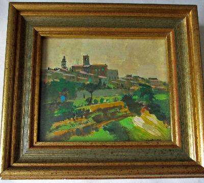 Looking South, acrylic on canvas board, signed Stubley. c1995.