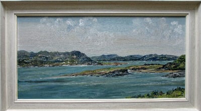 Mulroy Bay, County Donegal, Ireland, oil on board, signed E.I. Bryce. c1970