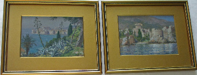 Gruz, Dubrovnik, (2), gouache on paper, signed J. Seits, Gruz, 1926.