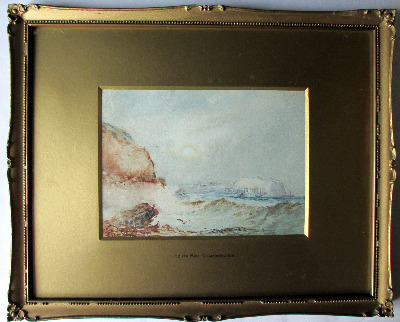 South Bay, Scarborough, watercolour with gouache, signed Austin Smith 1921.