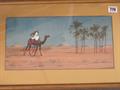 Barbaro Camel and Rider in Desert Willingham