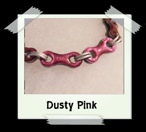 Bicycle Chain Bracelet - Dusty Pink