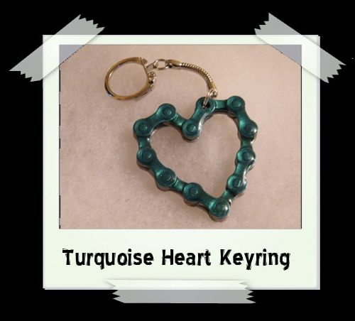Key Ring - Turquoise Heart