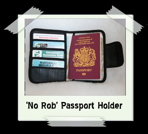 'No Rob' Passport Holder