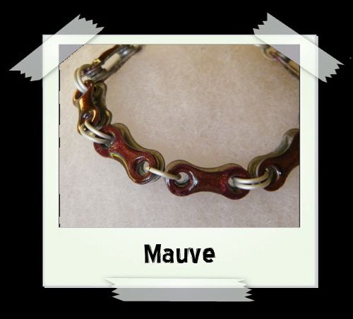 Bicycle Chain Bracelet - Mauve