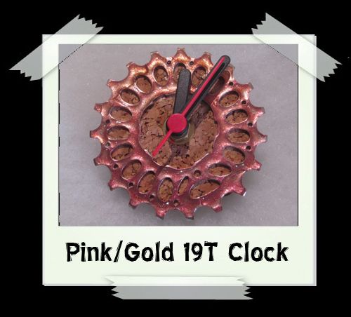 Pink/Gold 19T Clock