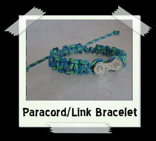 Paracord/Link Bracelet  Turquiose