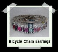 Bicycle Chain Earrings