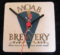 Moab Brewery Beer Mat Clock BM007