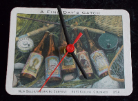 New Belgium 'A Fine Days Catch' Beer Mat Clock BM012