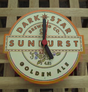 Dark Star Sunburst Clock