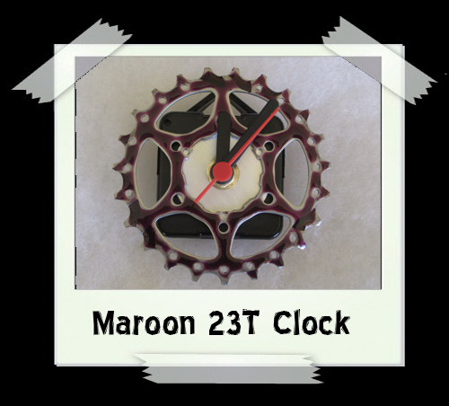 Maroon 23T Clock