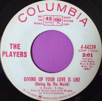 Players-Giving up your love-Columbia WD E+