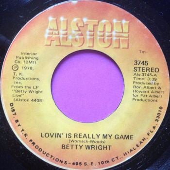 Betty Wright - Lovin' is really my game - Alston - M-