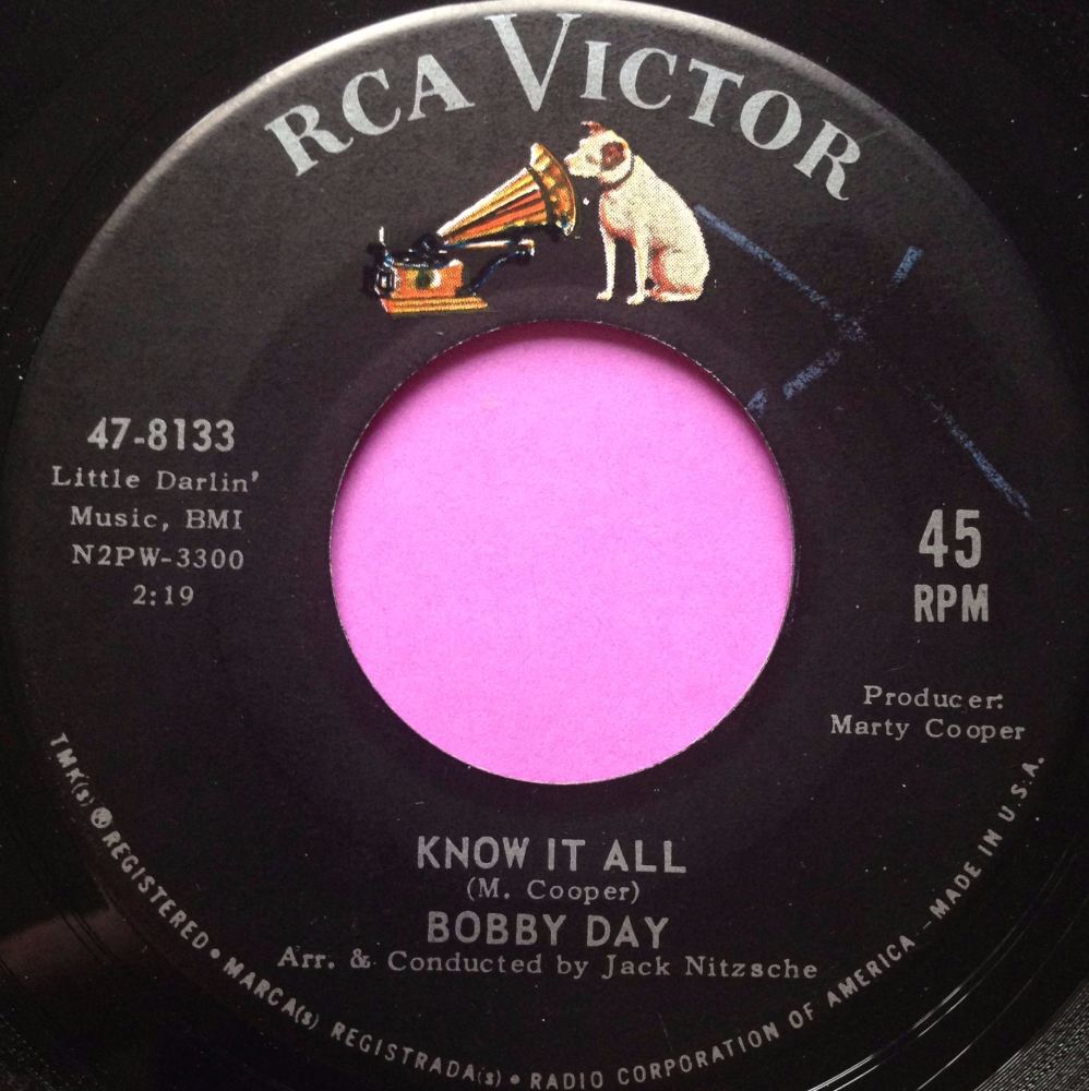 Bobby Day - Know it all - RCA - E+