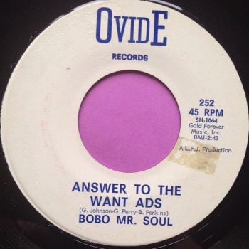 Bobo Mr Soul-Answer to the want ads-Ovide M-