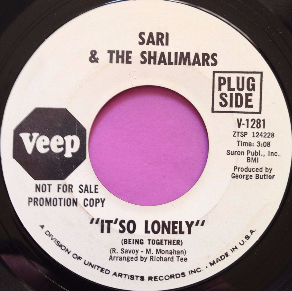 Sari & The sharks-It`so Lonely-Veep WD E+