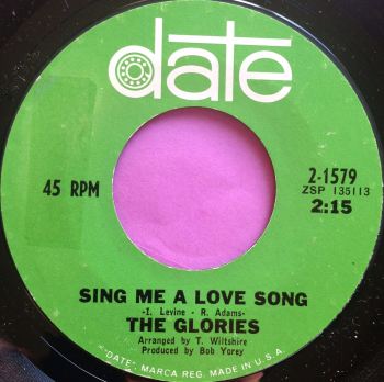 Glories - Sing me a love song - Date - E