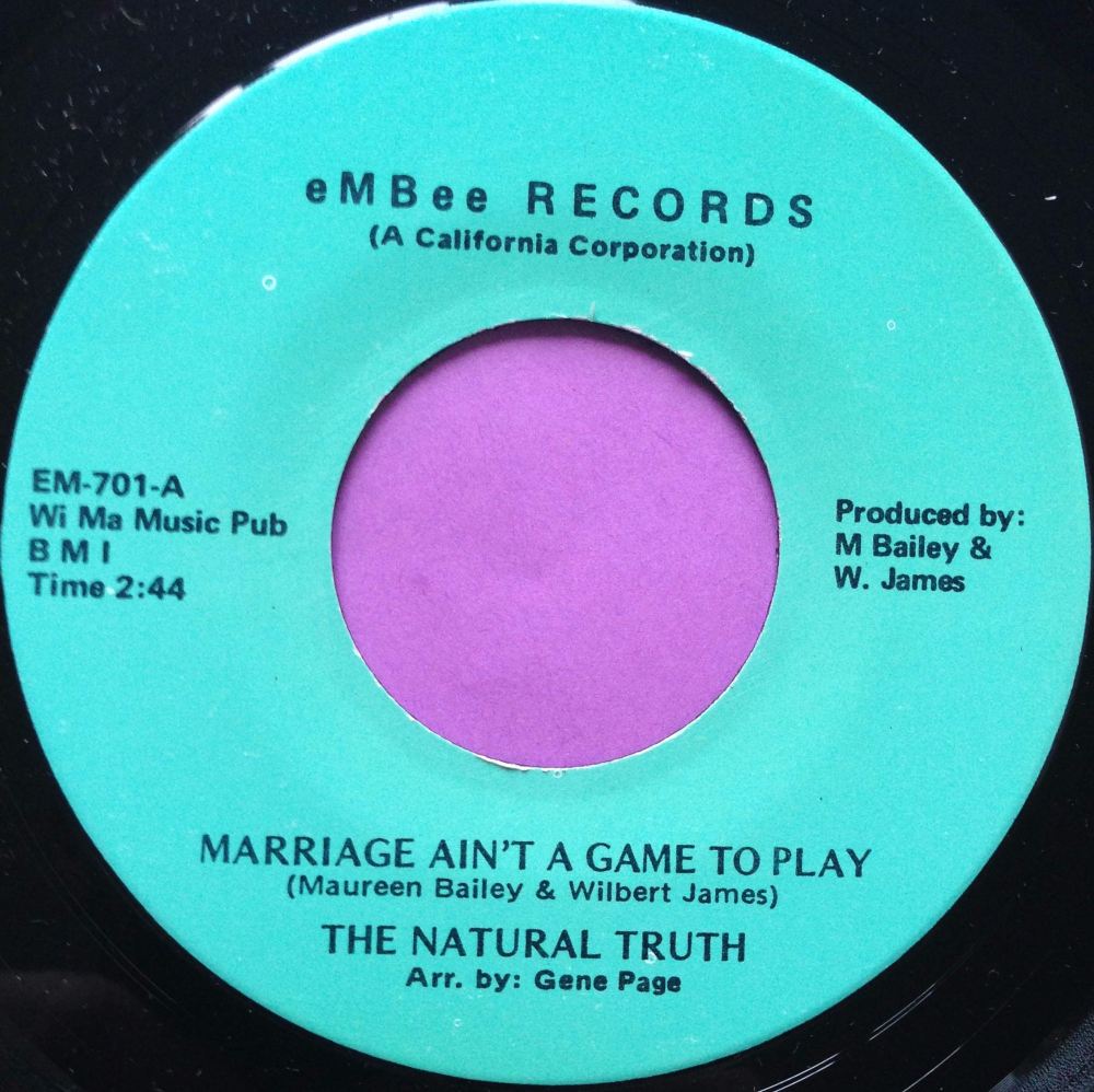 Natural Truth-Marriage ain`t a game to play-eMBee M