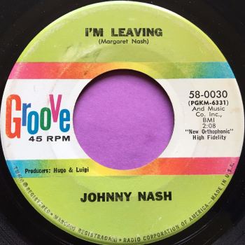 Johnny Nash-I'm leaving-Groove E 