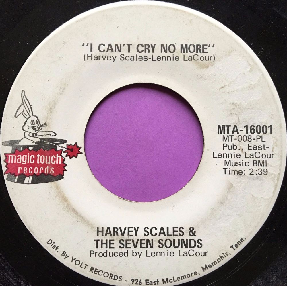 Harvey Scales-I can't cry no more-Magic touch vg+