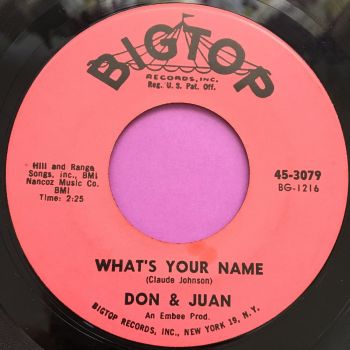 Don & Juan-What's your name-Bigtop E