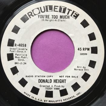 Donald Height-You're too much-Roulette WD E+