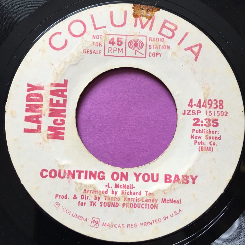 Landy McNeal-Counting on you baby-Columbia WD vg+