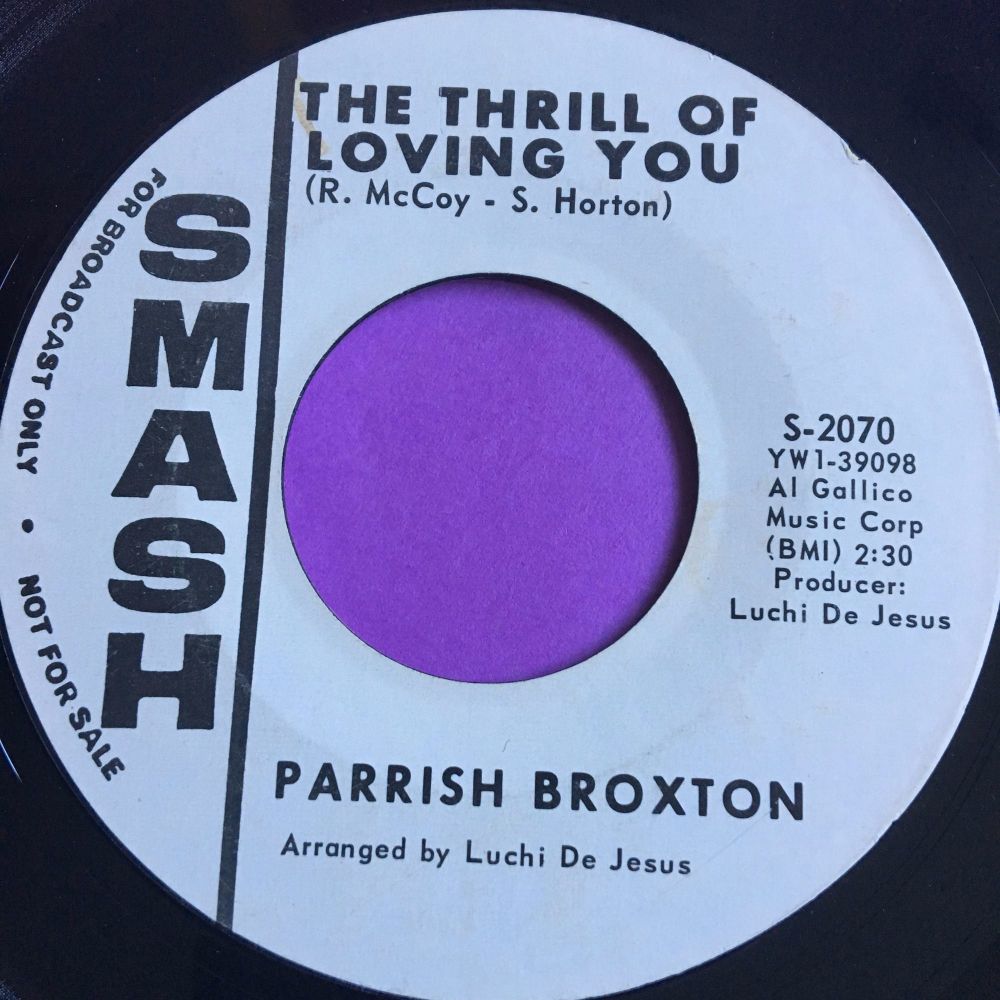 Parrish Broxton-The thrill of loving you-Smash WD E