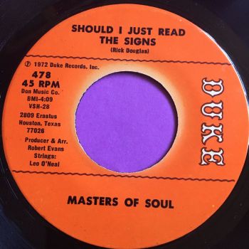Masters of Soul-Should I just read the signs-Duke E+
