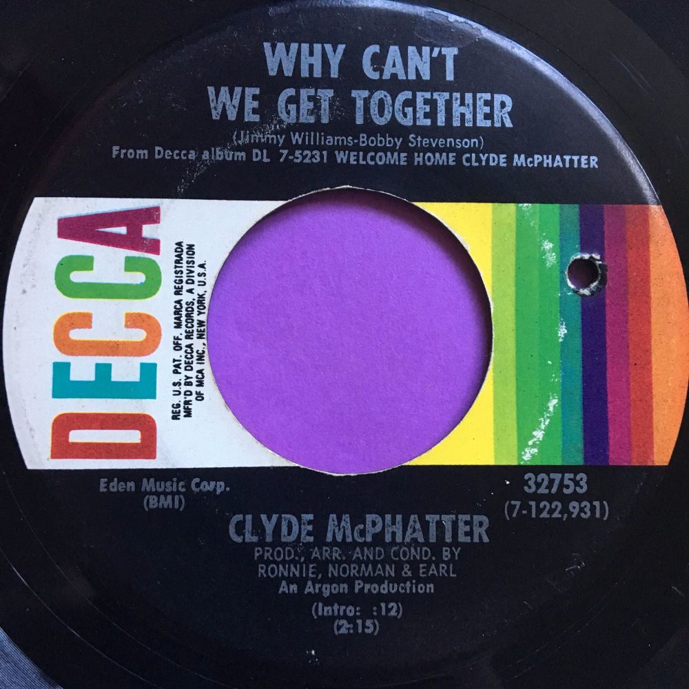 Clyde McPhatter-Why can't we get together-Decca E