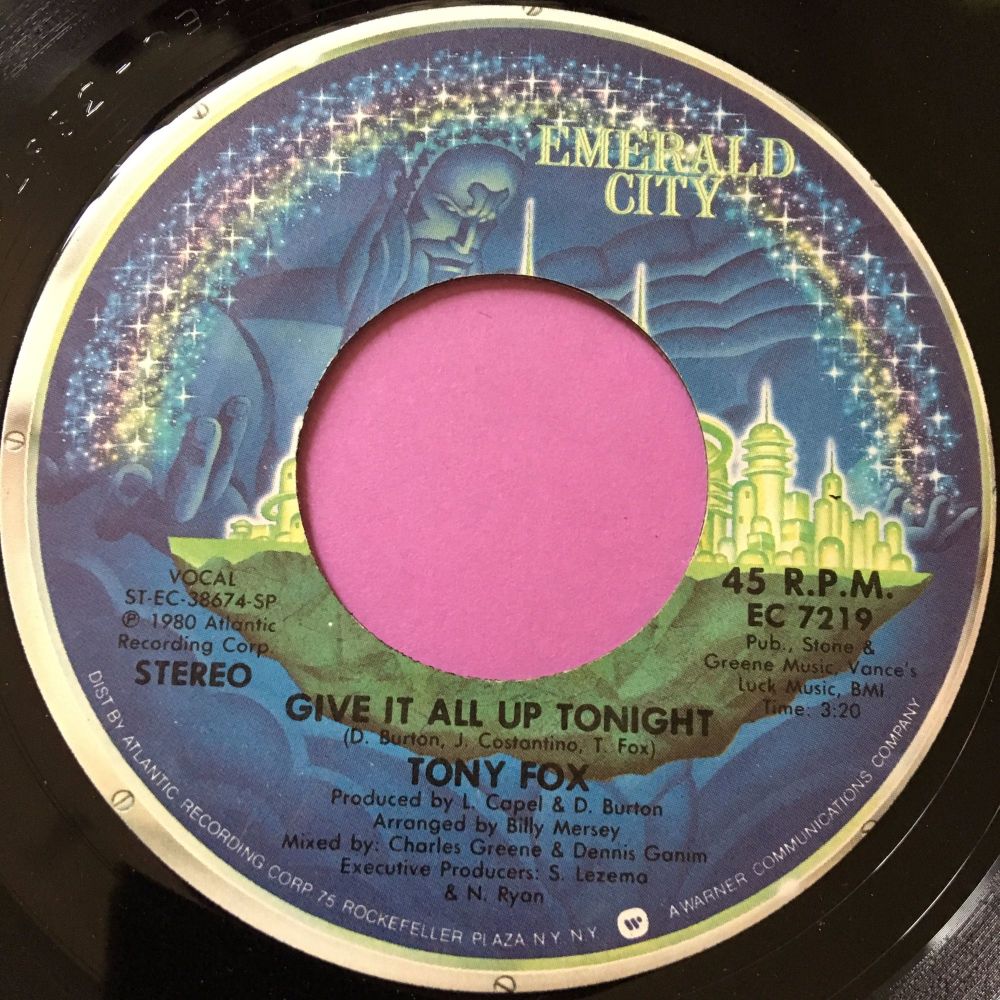 Tony Fox-Give it all up tonight-Emerald City E+