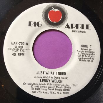 Lenny Welch-Just what I need-Big apple E+