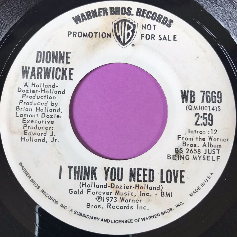 Dionne Warwick-I think you need love-WB WD E+