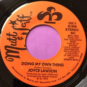 Joyce Lawson-Doing my own thing-Mutt & Jeff E+
