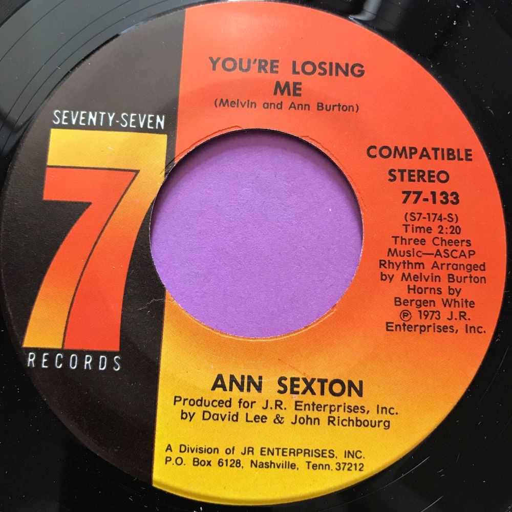 Ann Sexton-You're losing me-Seventy seven M-