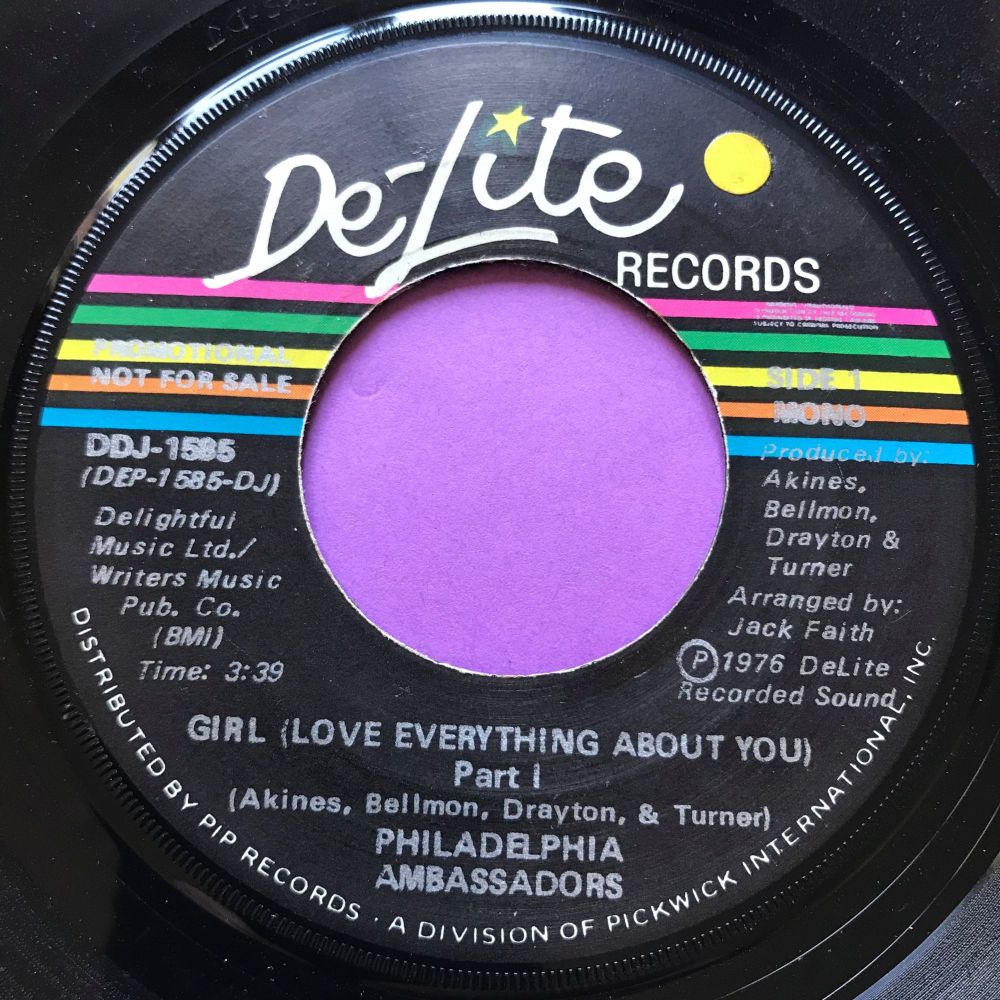 Philadelphia Ambassadors-Girl (Love everything about you)-De-lite E+